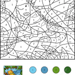 Iguana on the Branch Color by Number