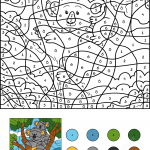 Koala Color by Number