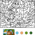 Monkey Animal with a Banana Color...