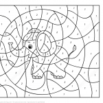 Elephant Color by Number