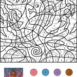 Seahorse Color by Number