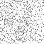 Hot Air Balloon Color by Number