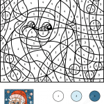 Santa Claus Color by Number