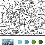 Zebra Color by Number