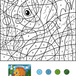 Golden Fish Color by Number