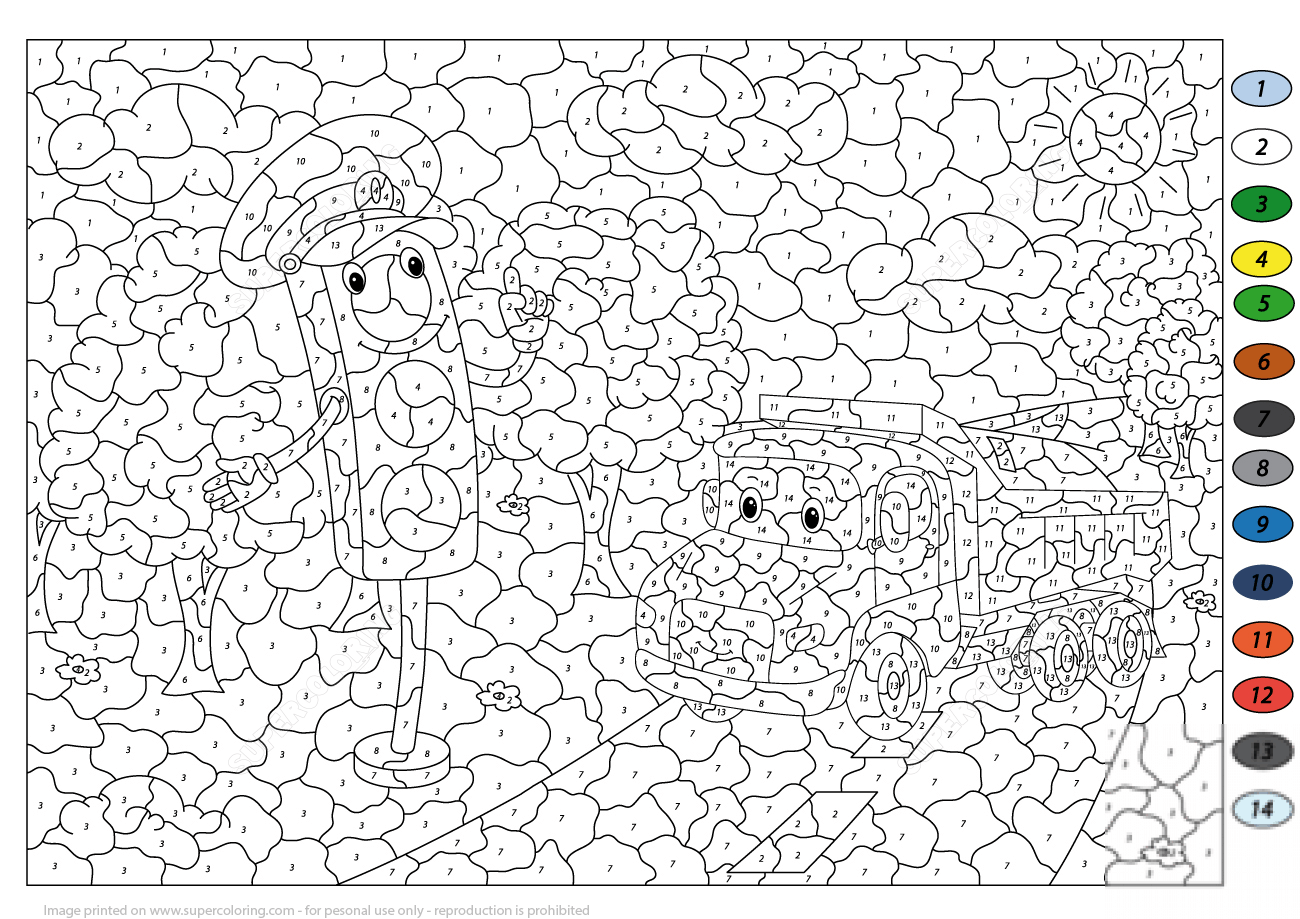 Traffic Light and Lorry Color by...