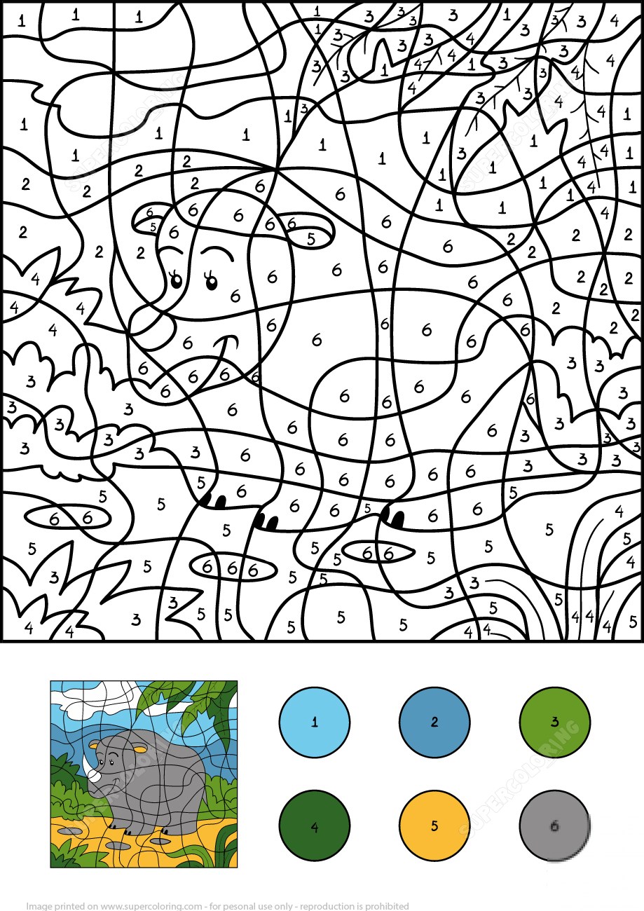 Rhino Color by Number