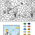 Boy Fisherman with Fishing Rod on...