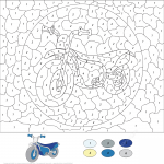 Motorcycle Color by Number