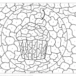 Cake with Cherry Color by Number