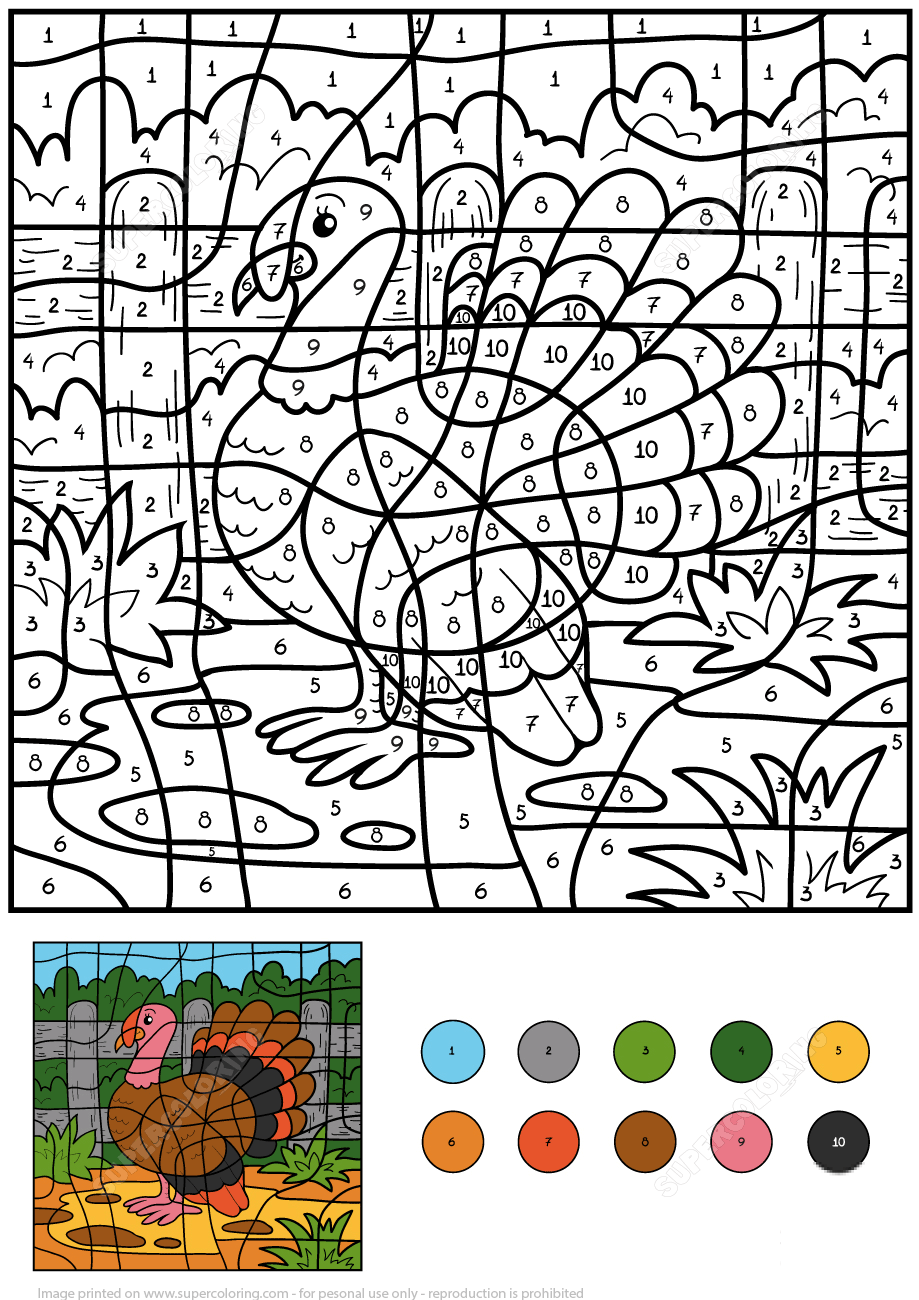 Turkey Color by Number