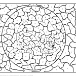 Cartoon Whale Color by Number