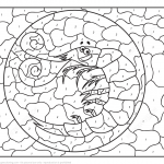 Funny Cartoon Shrimp Color by Number