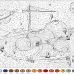 Colonisation of Mars Color by Number