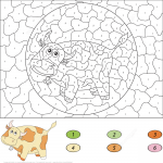 Cow Color by Number