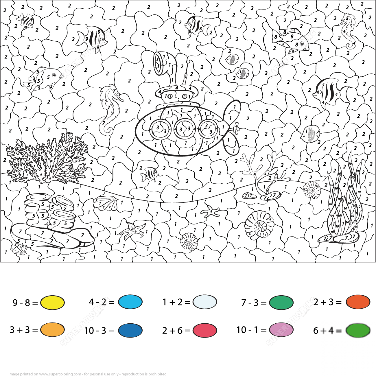 Submarine in the Underwater World...