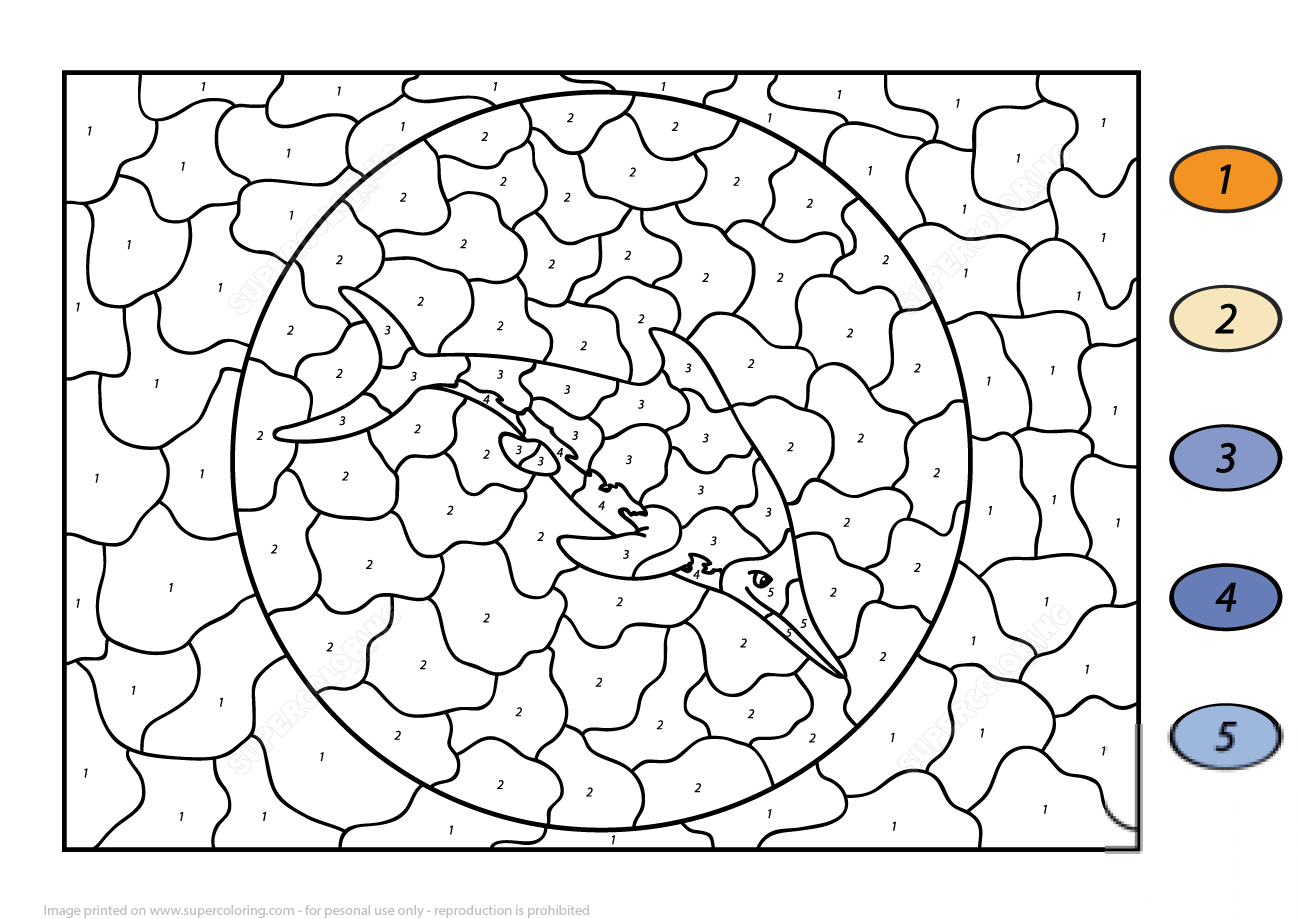 Ichthyosaur Color by Number