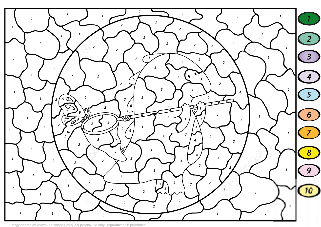 Cartoon Dragon with Net for...