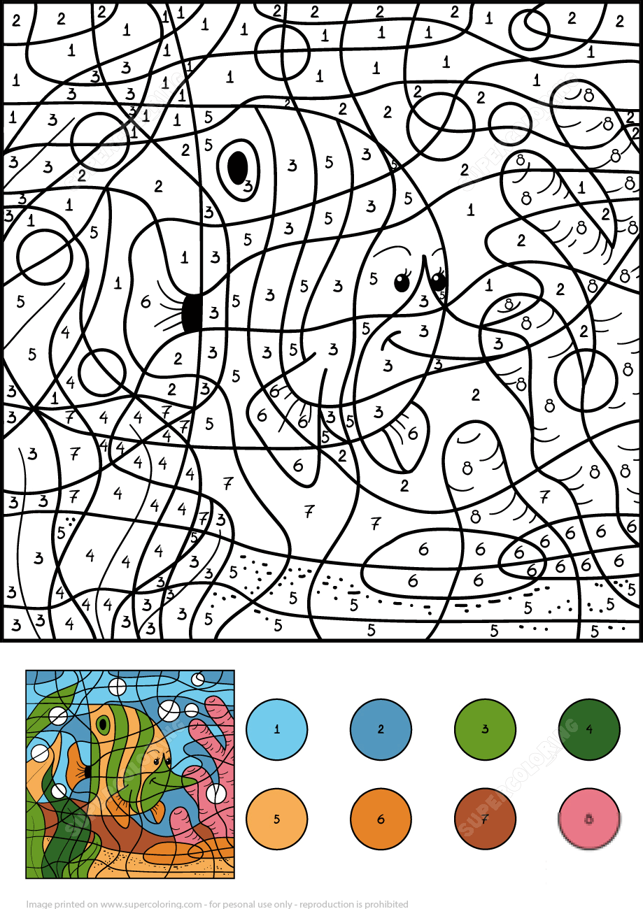 Angelfish Color by Number