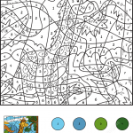 Giraffe Color by Number