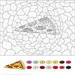 Pizza Color by Number
