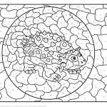Ankylosaurus Color by Number