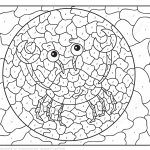Cartoon Crab Color by Number
