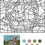 Easter Rabbit in the Basket Color...