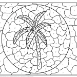Palm Tree Color by Number