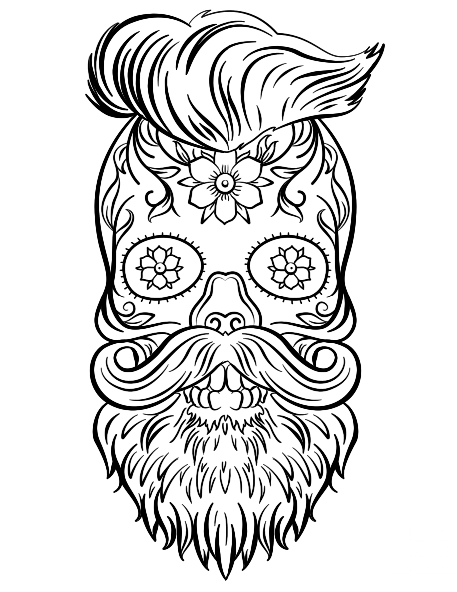 Hipster Sugar Skull