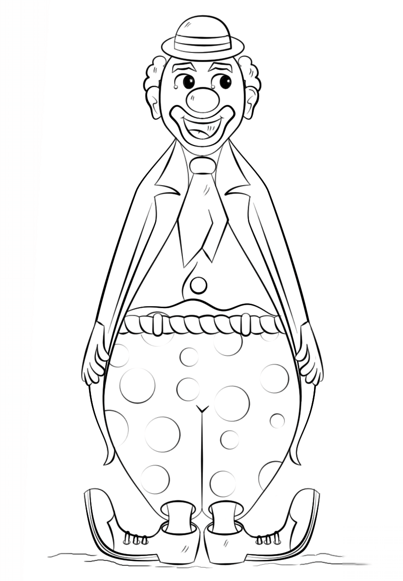 Uśmiechnięty klown