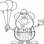 Klown z balonami