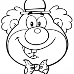 Śmieszna głowa klowna