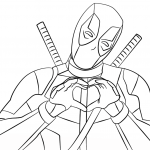 Deadpool Making Heart Shape with Hands