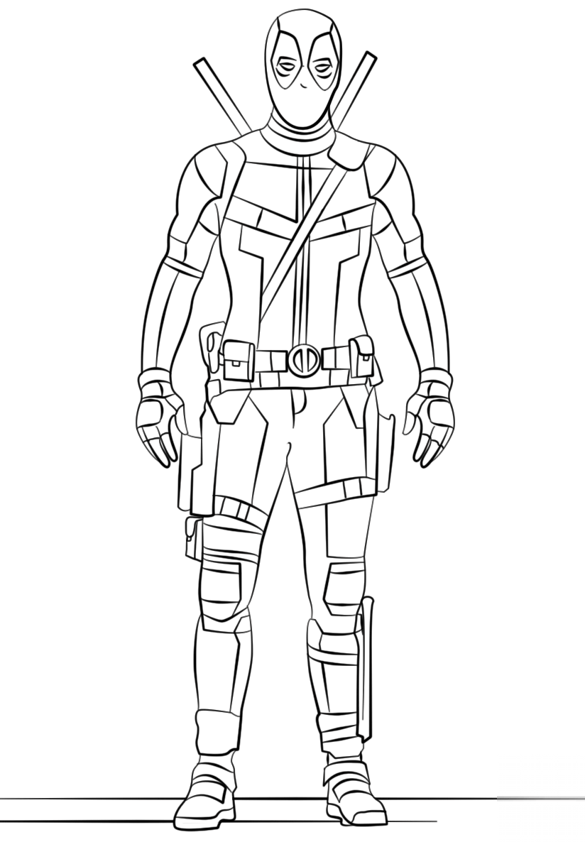 kolorowanka Deadpool