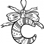 Crescent Moon Christmas Ornament