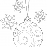 Christmas Bulb and Snowflakes