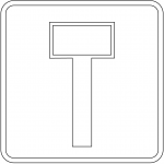 "No Through Road" Sign in Denmark