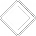 "Priority Road" Sign in Denmark