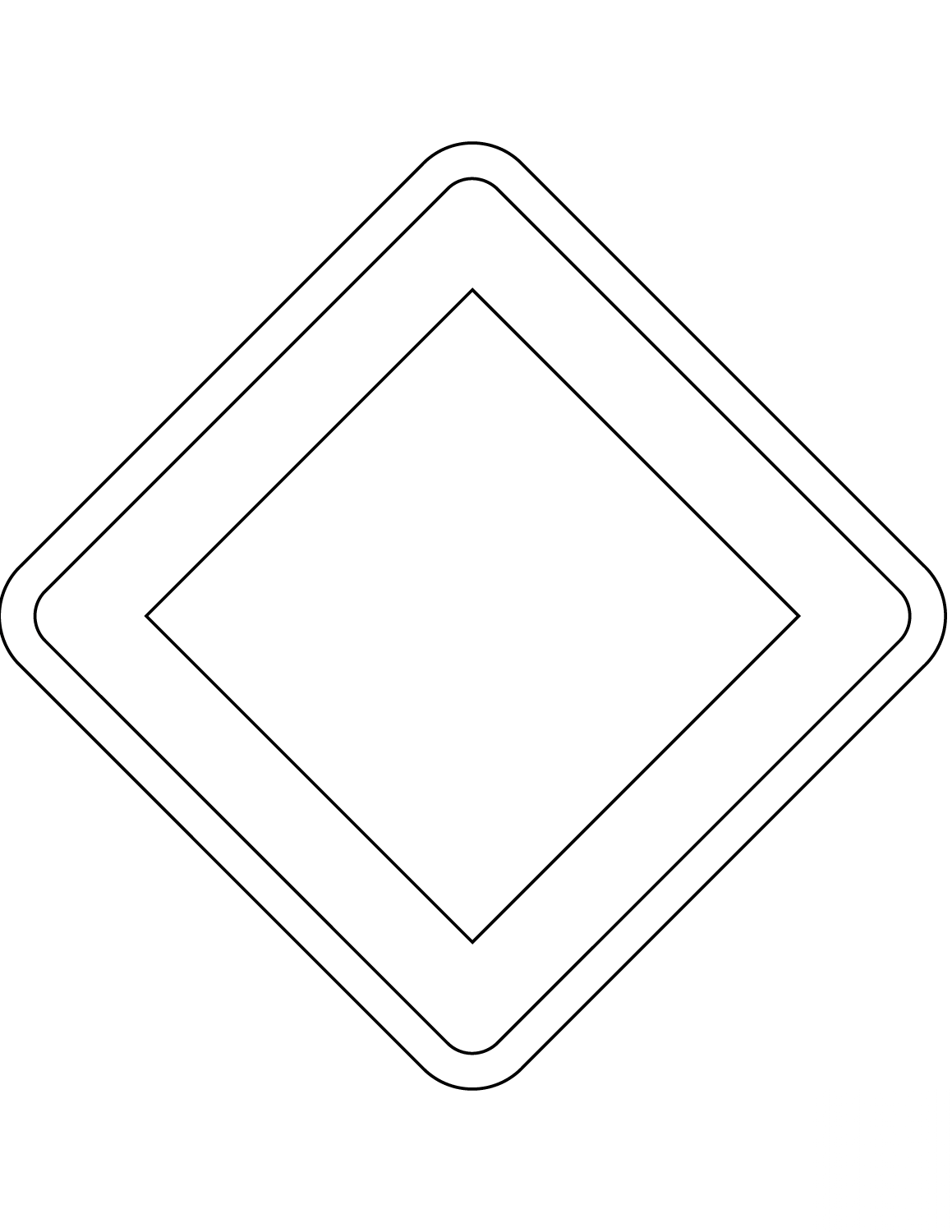 "Priority Road" Sign in Denmark