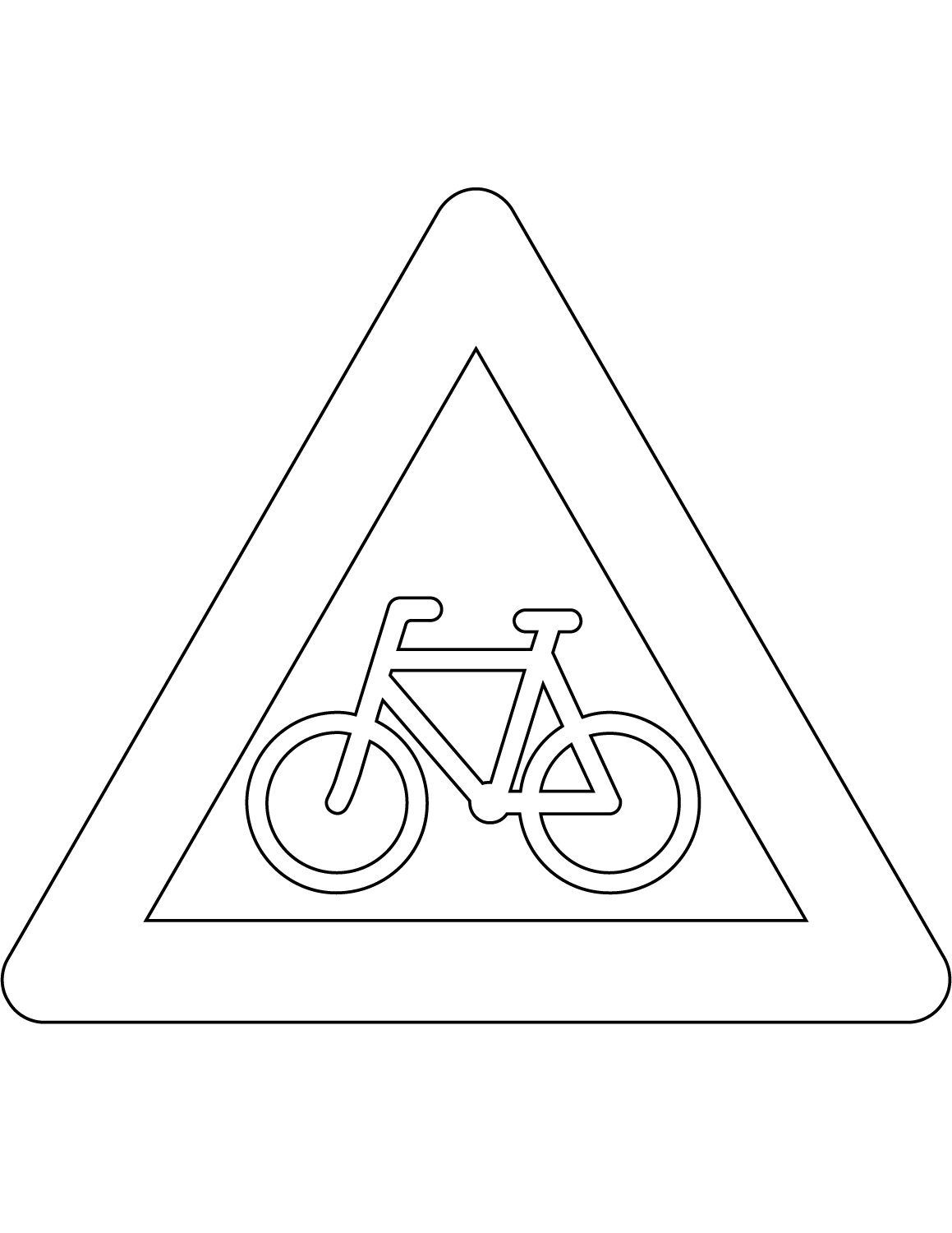 "Cyclists" Sign in Denmark
