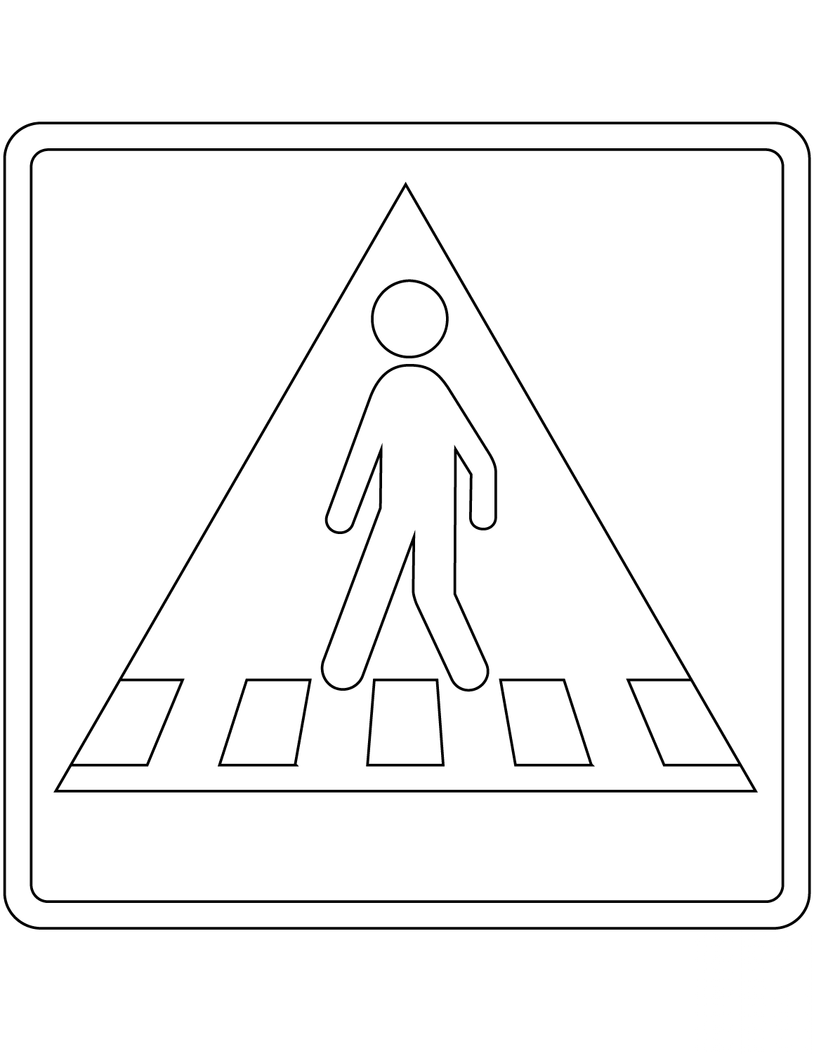 "Pedestrian Crossing" Sign in Denmark