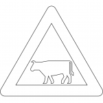 "Domestic Animals" Sign in Denmark