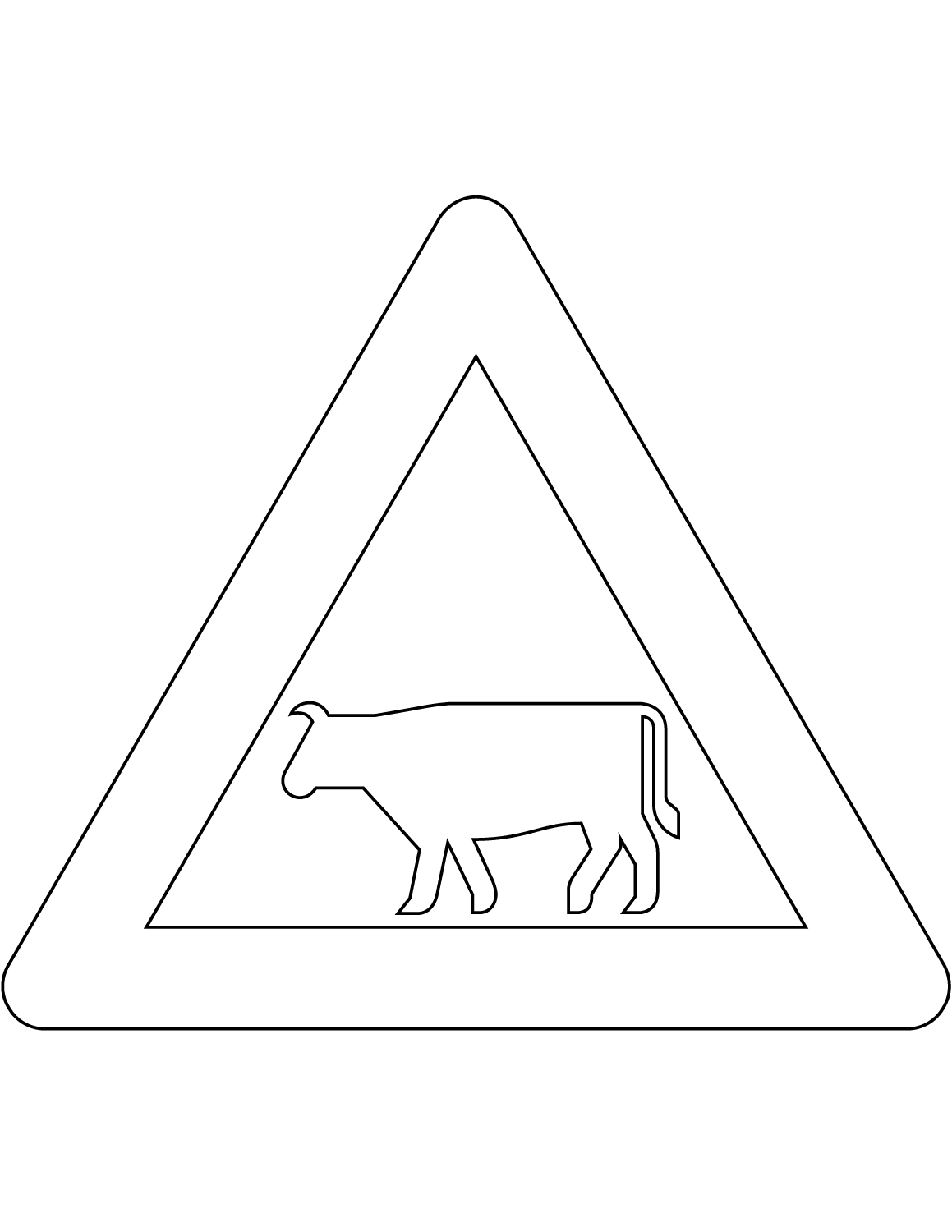"Domestic Animals" Sign in Denmark