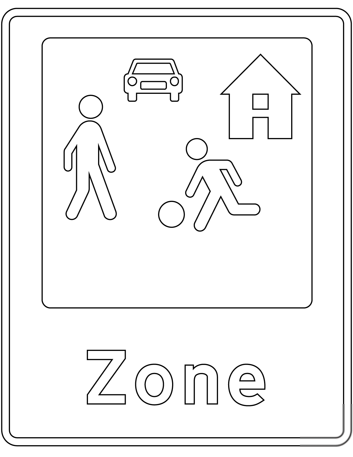 "Living Street" Sign in Denmark