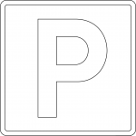 "Parking Place" Sign in Denmark