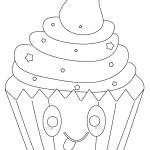 Gwieździsta babeczka Kawaii