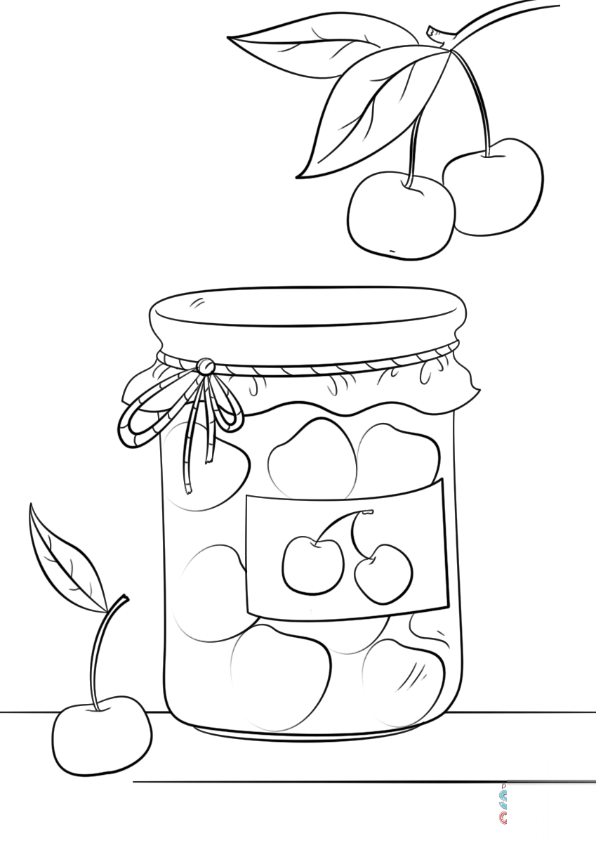 Cherry Jam Jar