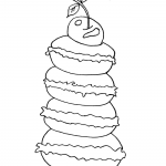 Macarons with cherry