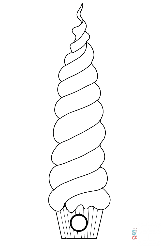 Babeczka w kształcie domku na drzewie